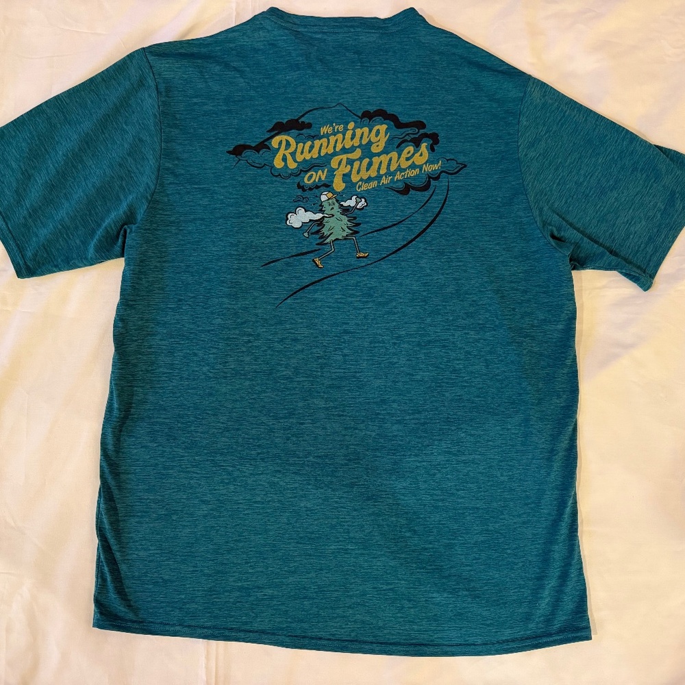 Patagonia Men's Medium Trail Running Fall '21: Running On Fumes Tree T Shirt